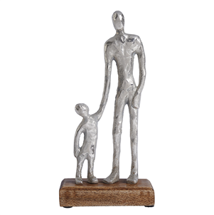 Aluminimum Ornament Of a Father and Child