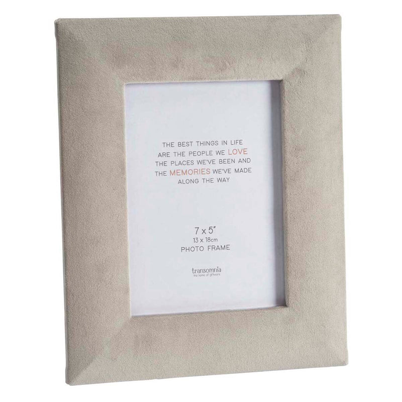Velvet grey photograph frame