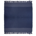 Stiched Blue Blanket Throw