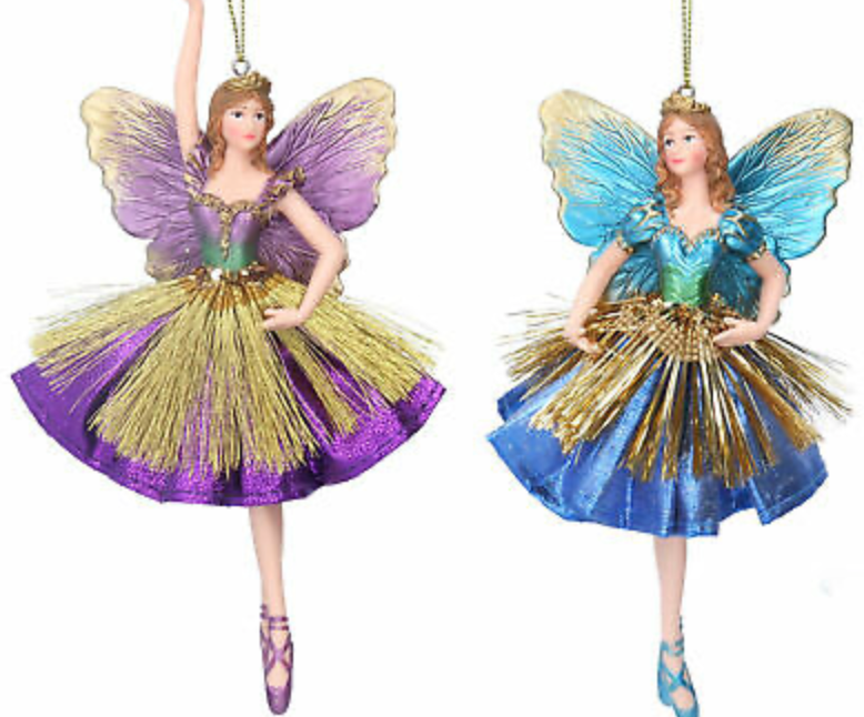 Purple and Gold Fairy Decoration