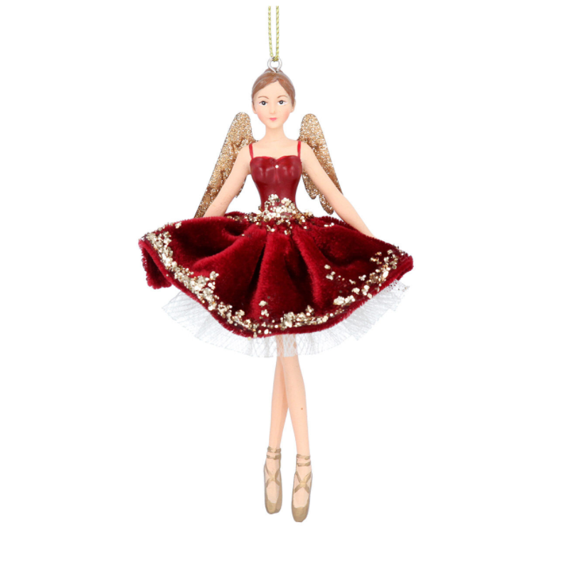 Luxury Burgundy Velvet Fairy