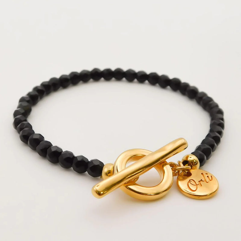 Agate T-Bar Bracelet