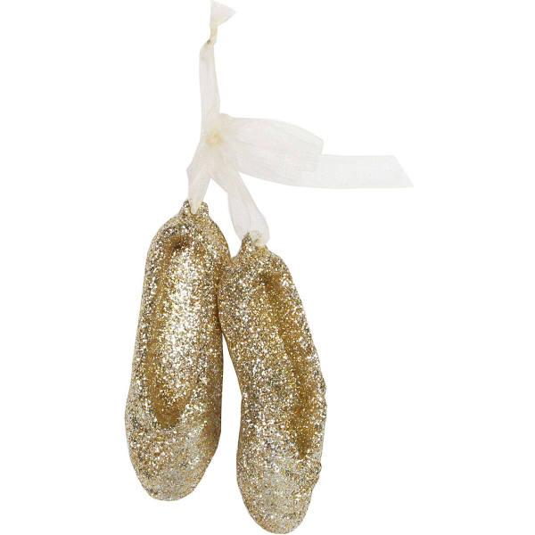 Gold Ballerina Shoes