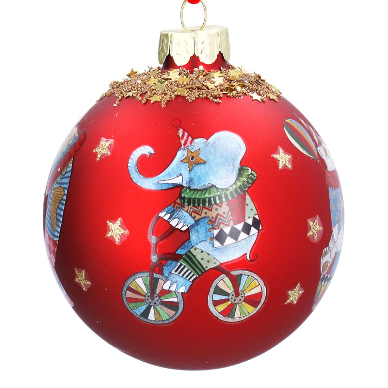 Circus Animals Glass Bauble