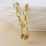 CHROMA LINK BRACELET-FAUX GOLD PLATED