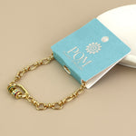 CHROMA LINK BRACELET-FAUX GOLD PLATED