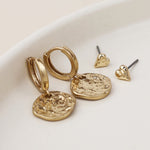 SOLSTICE TWO PACK EARRING SET-WORN GOLD