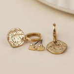 SOLSTICE TWO PACK EARRING SET-WORN GOLD