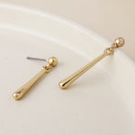 CASSIA PEBBLE DROP EARRINGS-IMITATION GOLD PLATE