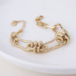 ODYSSEY LINK BRACELET-IMITATION GOLD PLATE