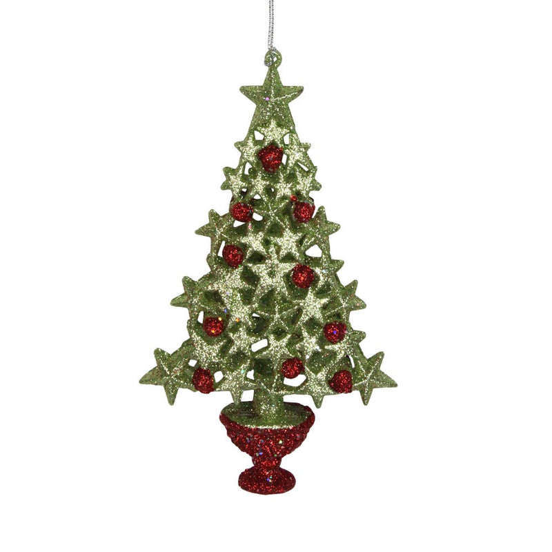 Sparkling Star Tree in Pot  Hanging Decoration