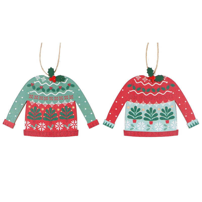Wood Alpine Jumper Hanging Decoration