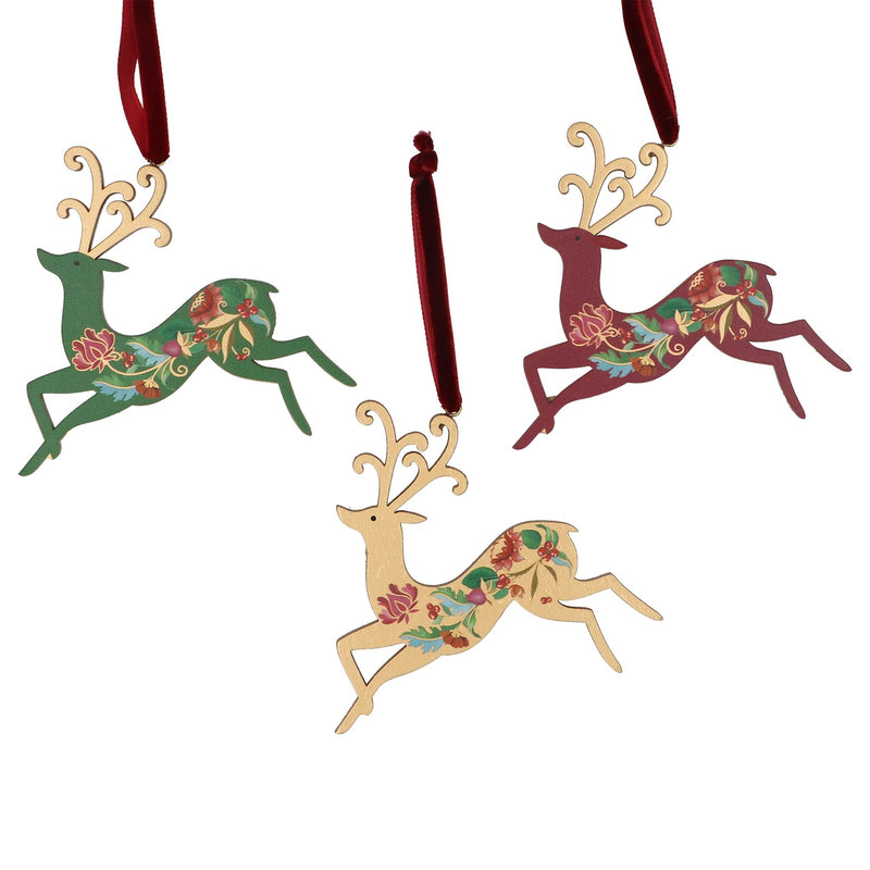 Wooden Stag Decoration
