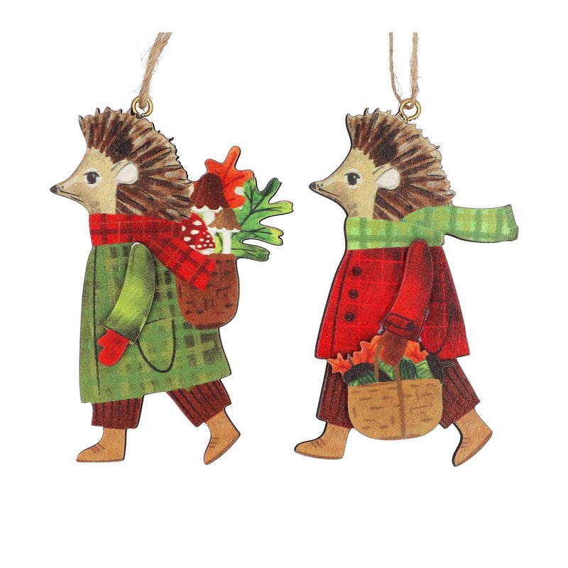 Wooden  Hedgehog Decoration