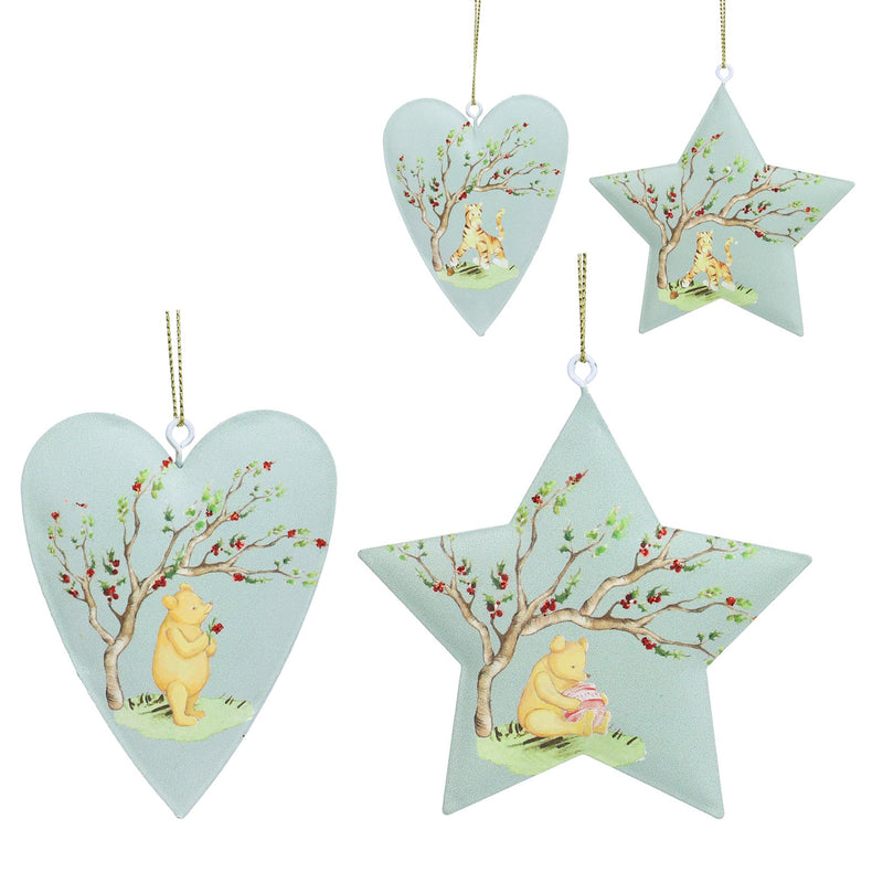 Tin Hanging Winnie The Pooh and Tigger Decoration
