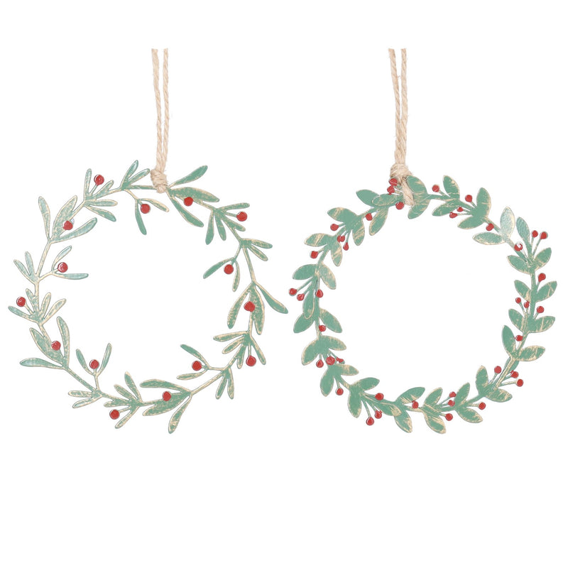 Small Metal Wreath Decoration