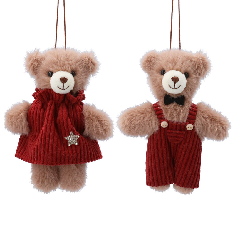 Fabric Hanging Teddy Decoration