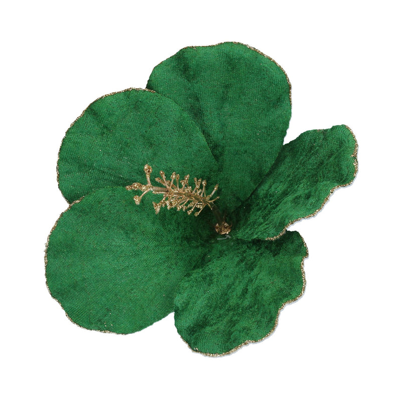 Clip on Flower 17cm - Green Lotus