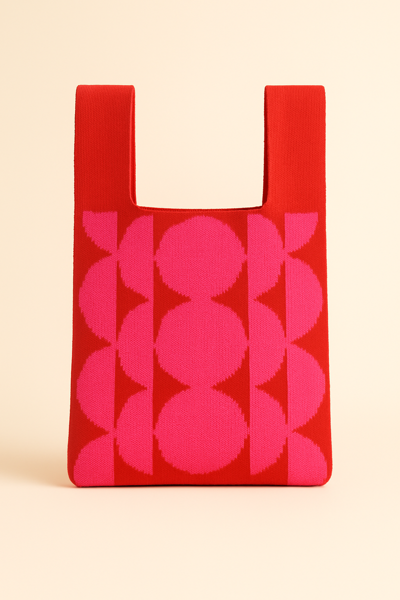Pink Rhythm – Knitted Bag