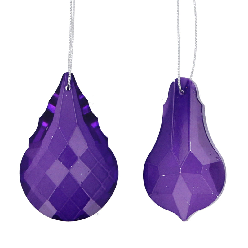 Purple Glass Pendant Decoration