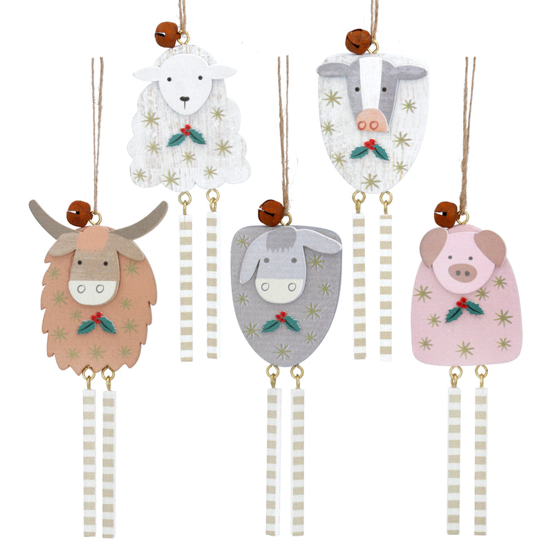 Wooden Animals with Long Legs Decoration