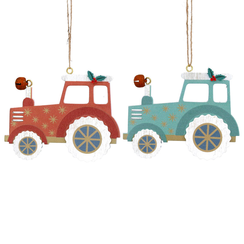 Wooden Tractor Decoration