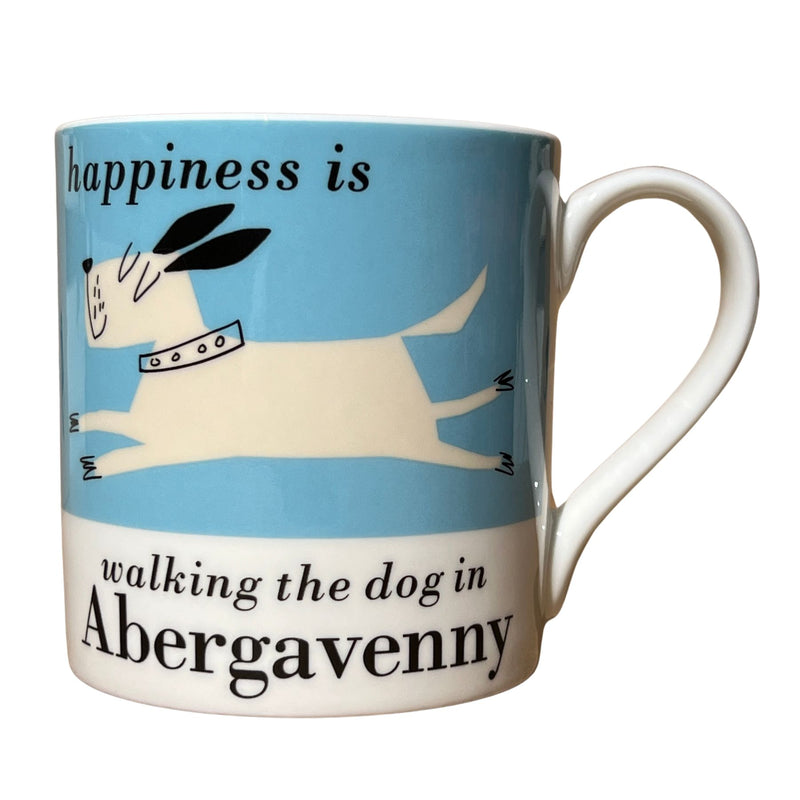 Happiness is Being in Abergavenny Mug
