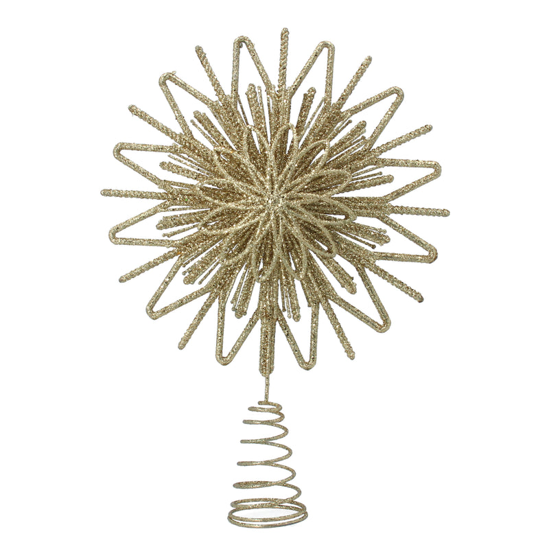 Gold Sparkling Layered Star Tree Topper