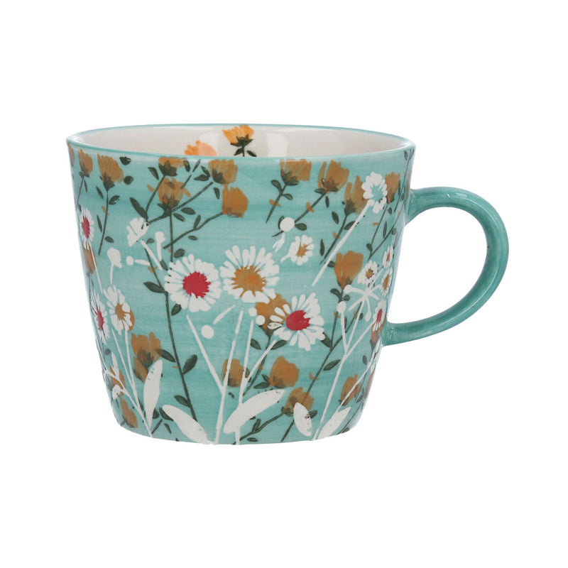 Stoneware Mug - Blue Wild Daisy