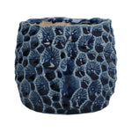 Navy Stoneware Pot Covers