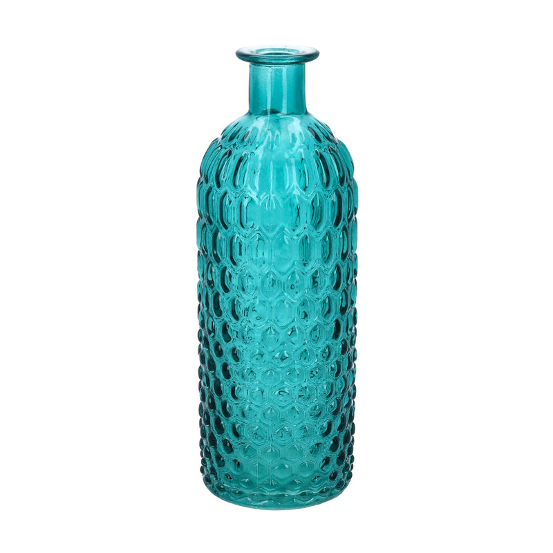 Teal Honeycomb Vase