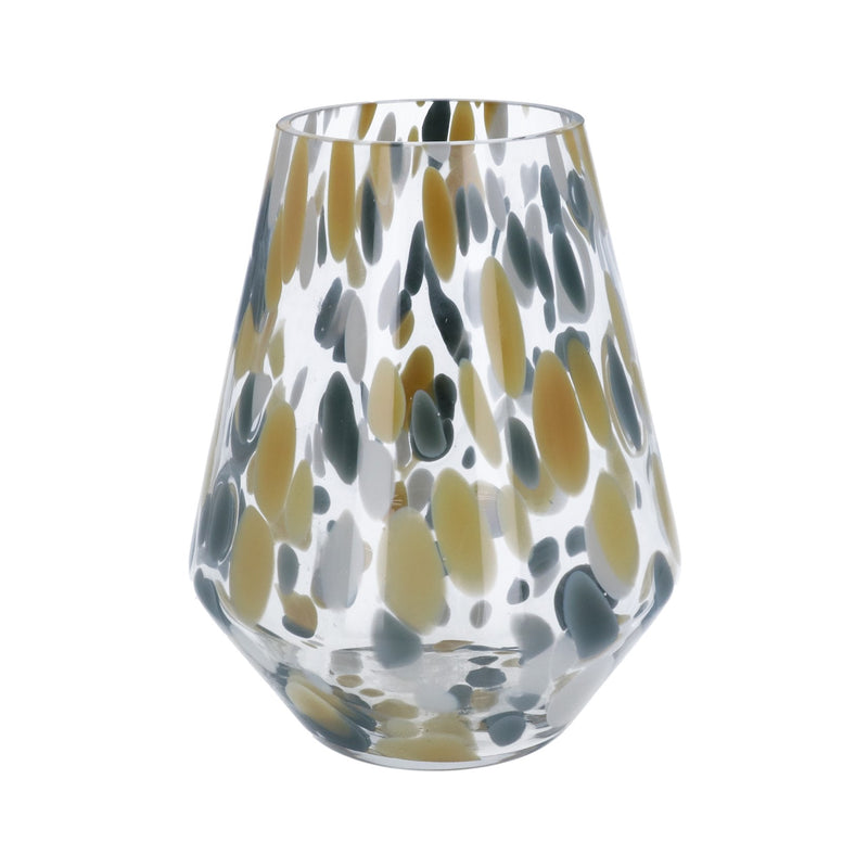 Cameo Tortoiseshell Glass Vase