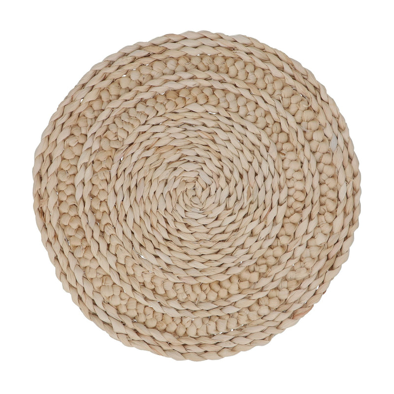 Natural Round Cornhusk Woven Placemat