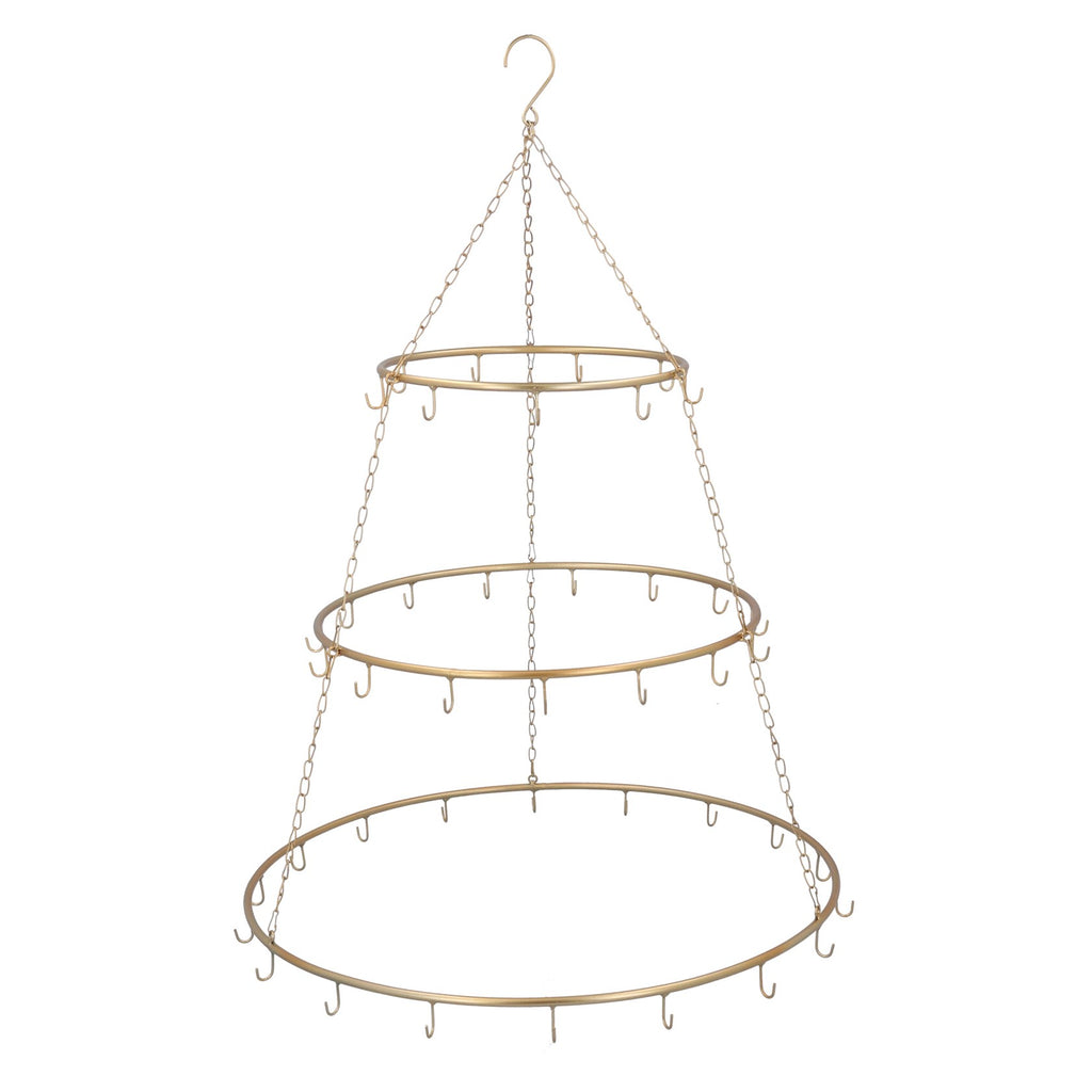 Gold Concentric Hoops Hanging Display – thatslovelythat