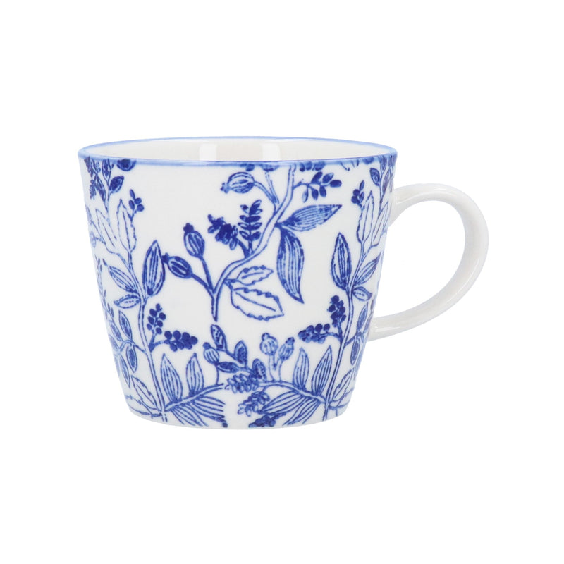 Stoneware Mug - Navy Rosehips