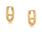 Big Metal London Earrings