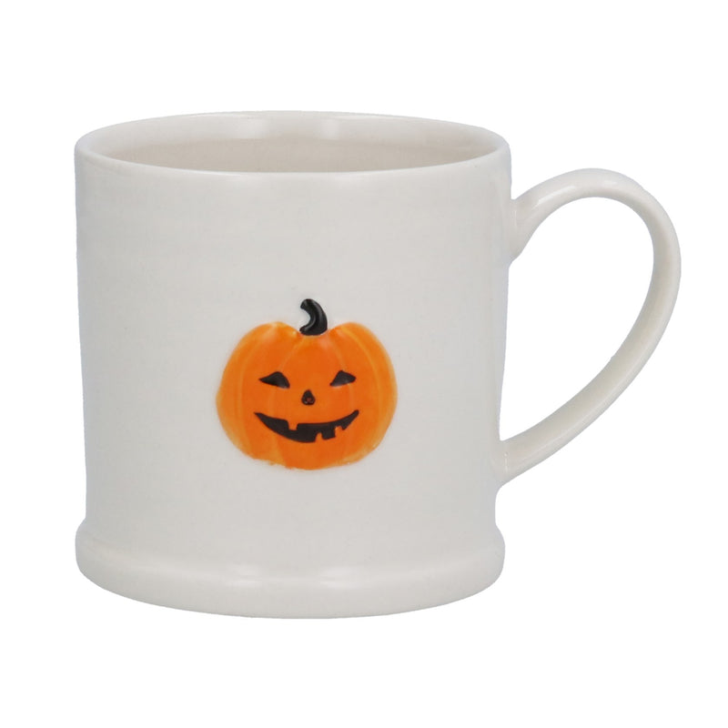 Pumpkin Face Stoneware Mug