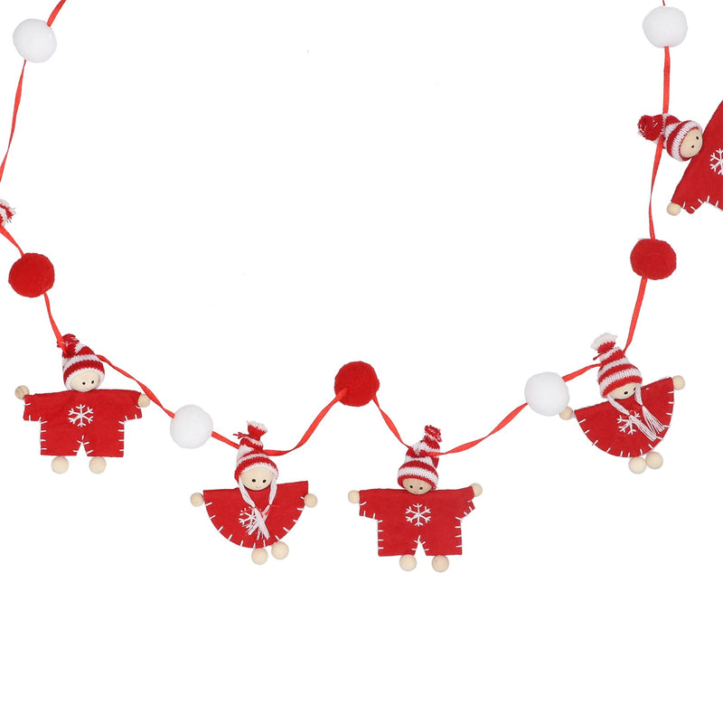 Scandi Boy &amp; Girl Fabric Garland 1.2m