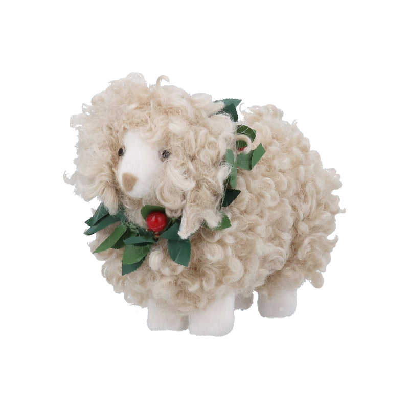 Christmas Sheep with Wreath