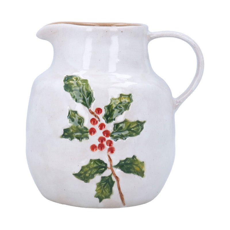Holly & Berries Stoneware Jug