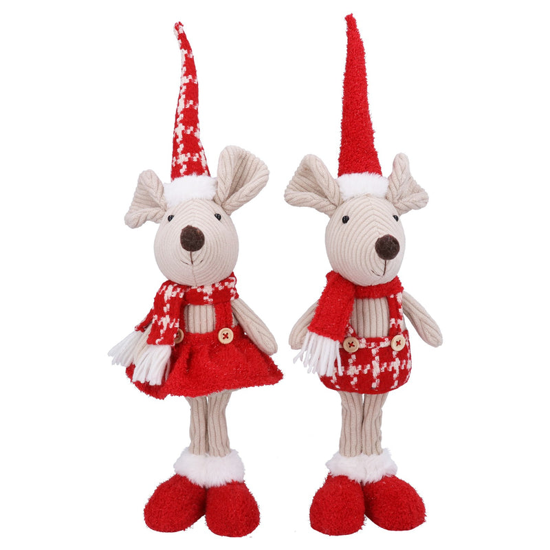 Mr. And Mrs. Mouse fabric decoration.