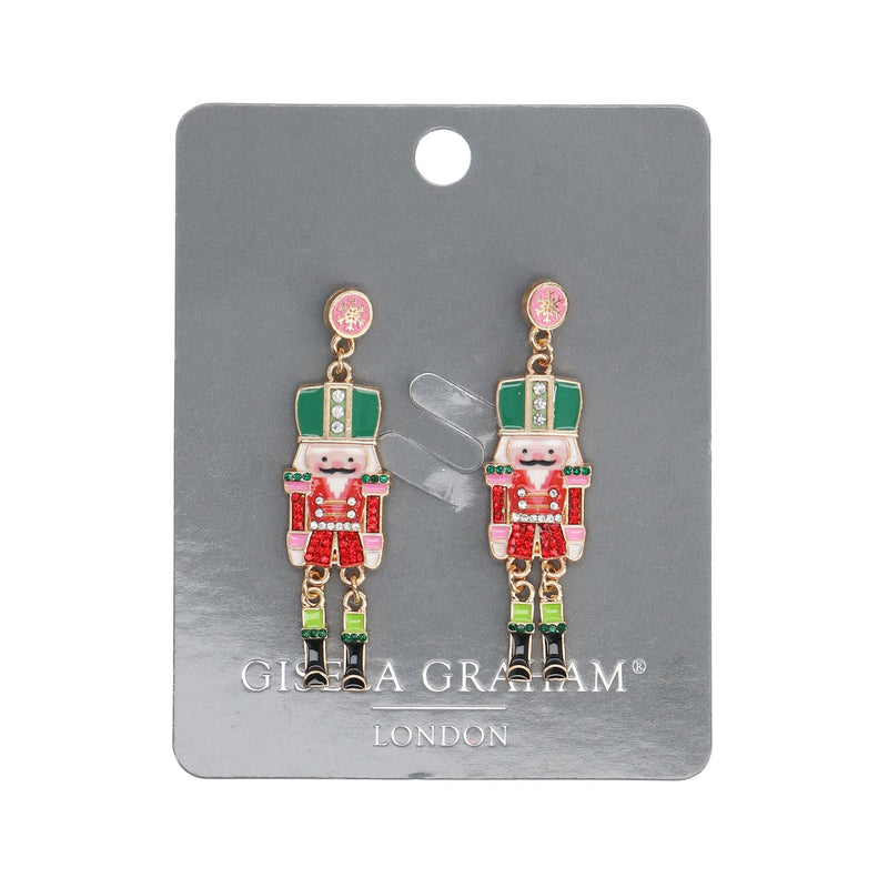 Nutcracker Metal Earrings
