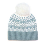 Fairisle Soft Wool Pull Through Scarf and Hat