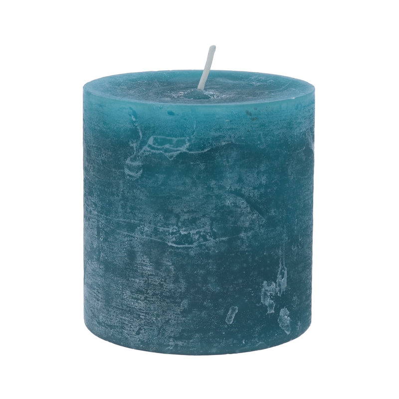 Dark Teal Pillar Candle