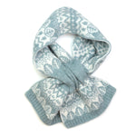 Fairisle Soft Wool Pull Through Scarf and Hat