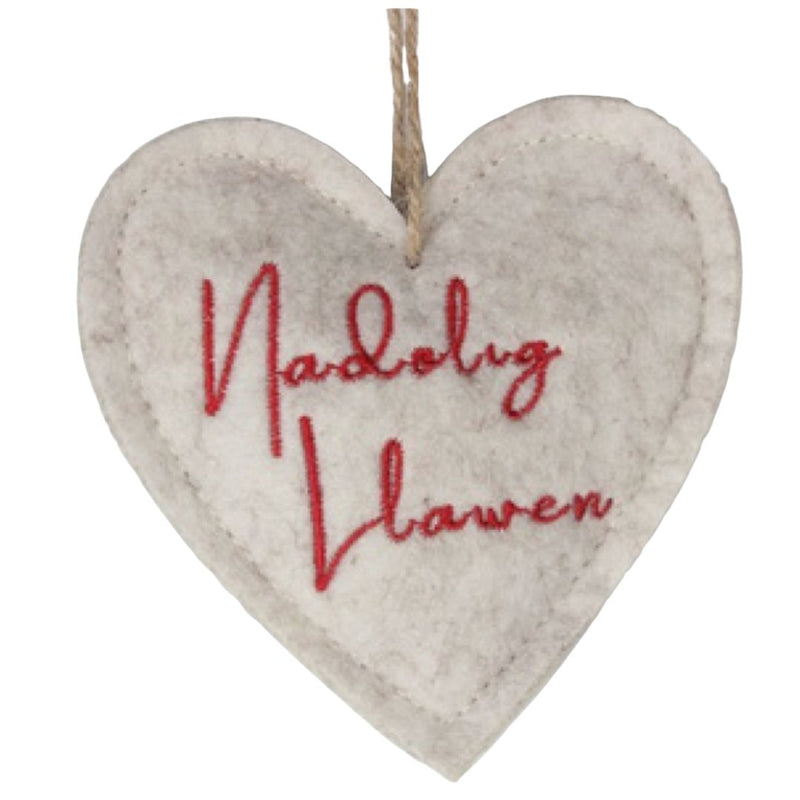 Addurniadau Ffelt Nadolig Cymru