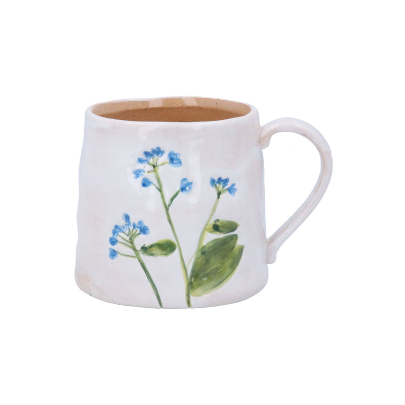 Stoneware Meadow Blue Flower Mug
