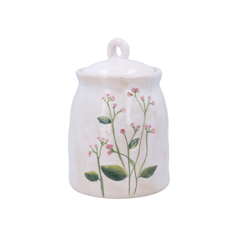 Stoneware Meadow Storage Jar