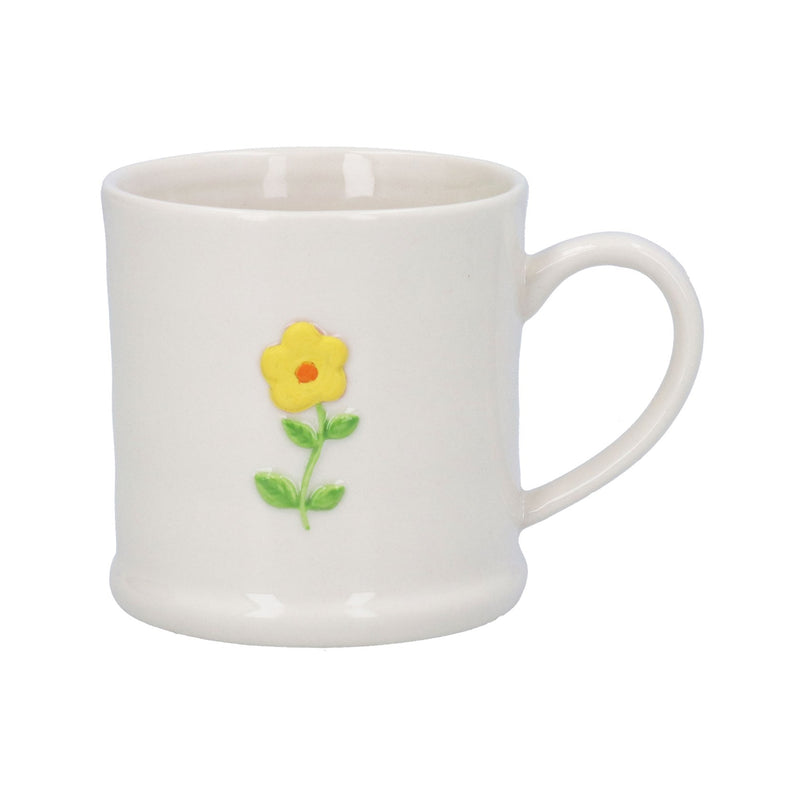 Stoneware Mini Yellow Flower Mug
