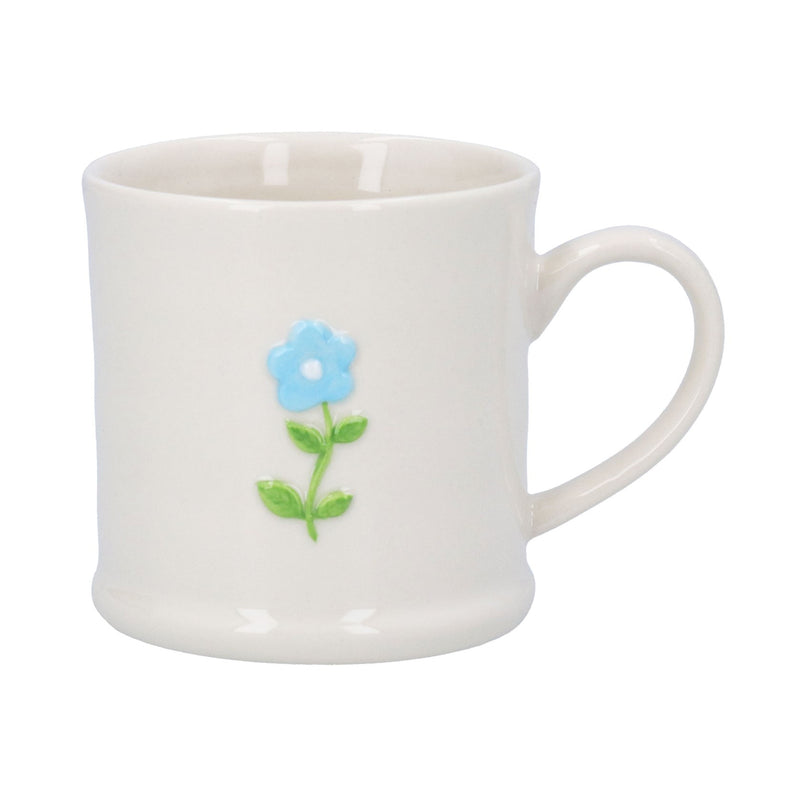 Stoneware Mini Blue Flower Mug
